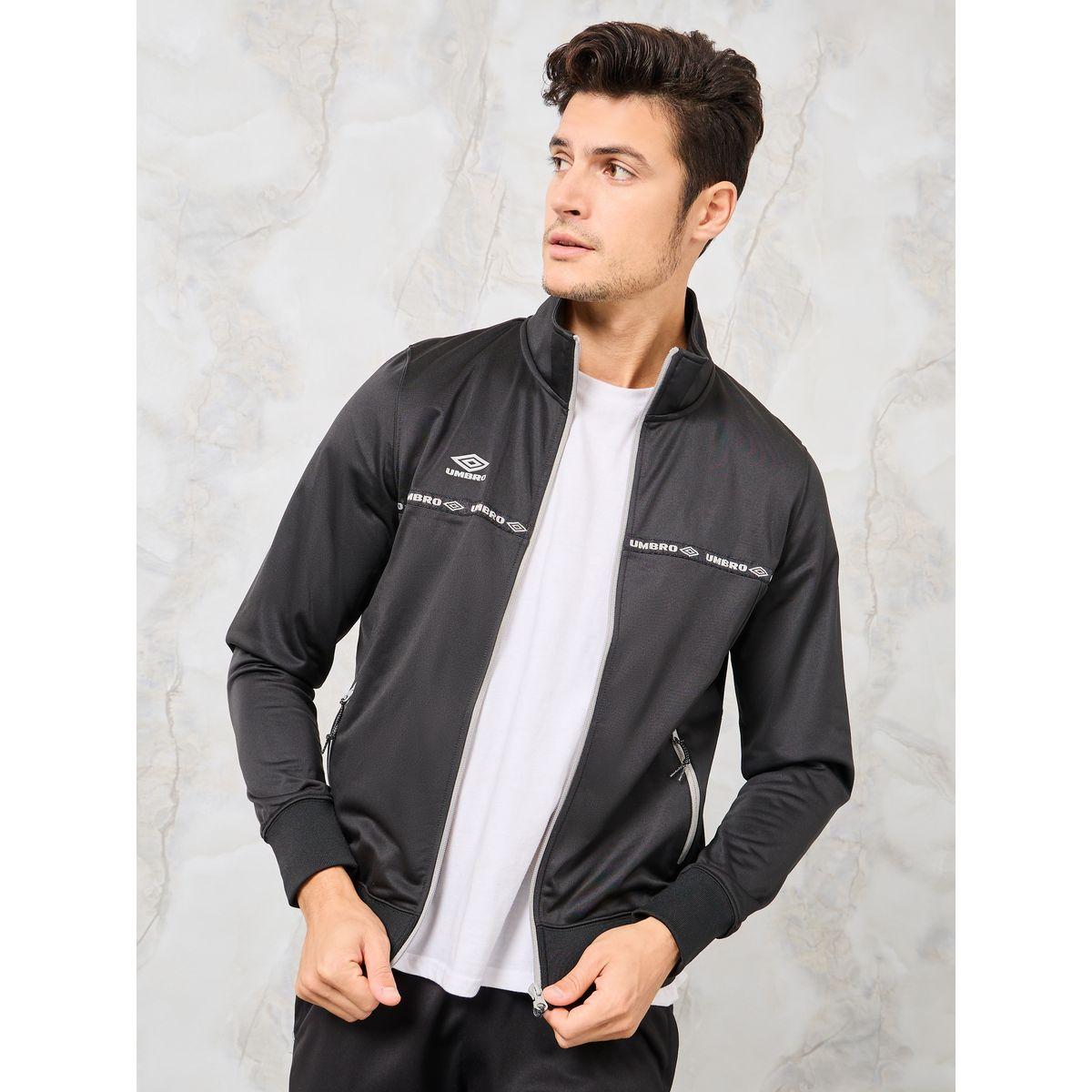 Logo Taping Detail Full Zip Sweatshirt-men-winterwear-hoodiesandsweatshirts-image-3