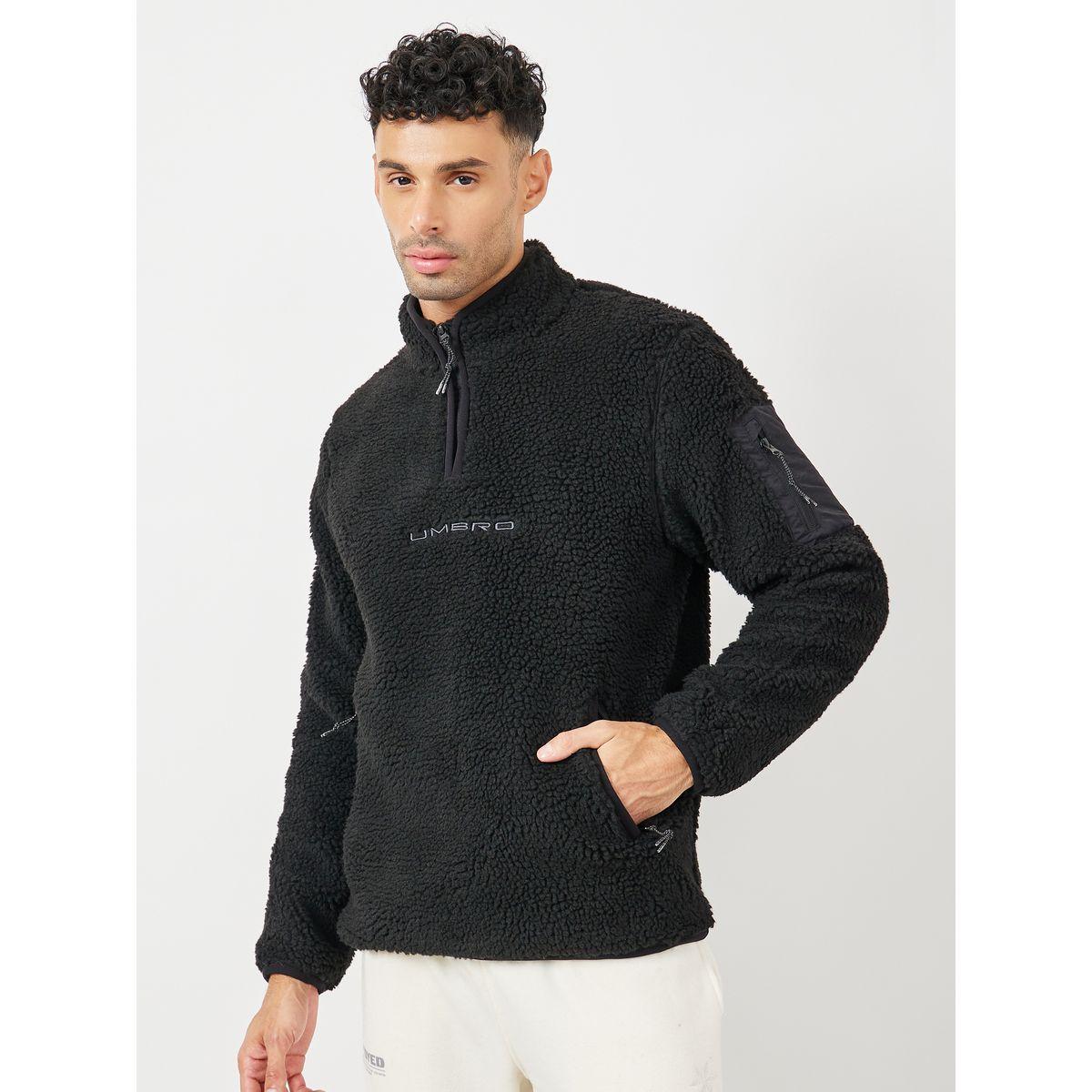 Utility 1/4 Zip Fleece Sweatshirt-men-winterwear-hoodiesandsweatshirts-image-3