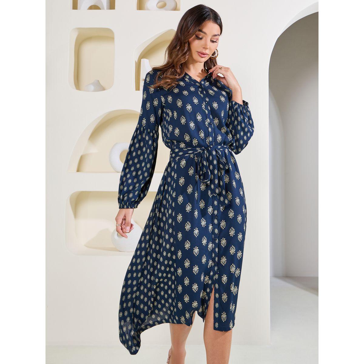 فستان ميدي برباط خصر-women-clothing-dresses-image-2