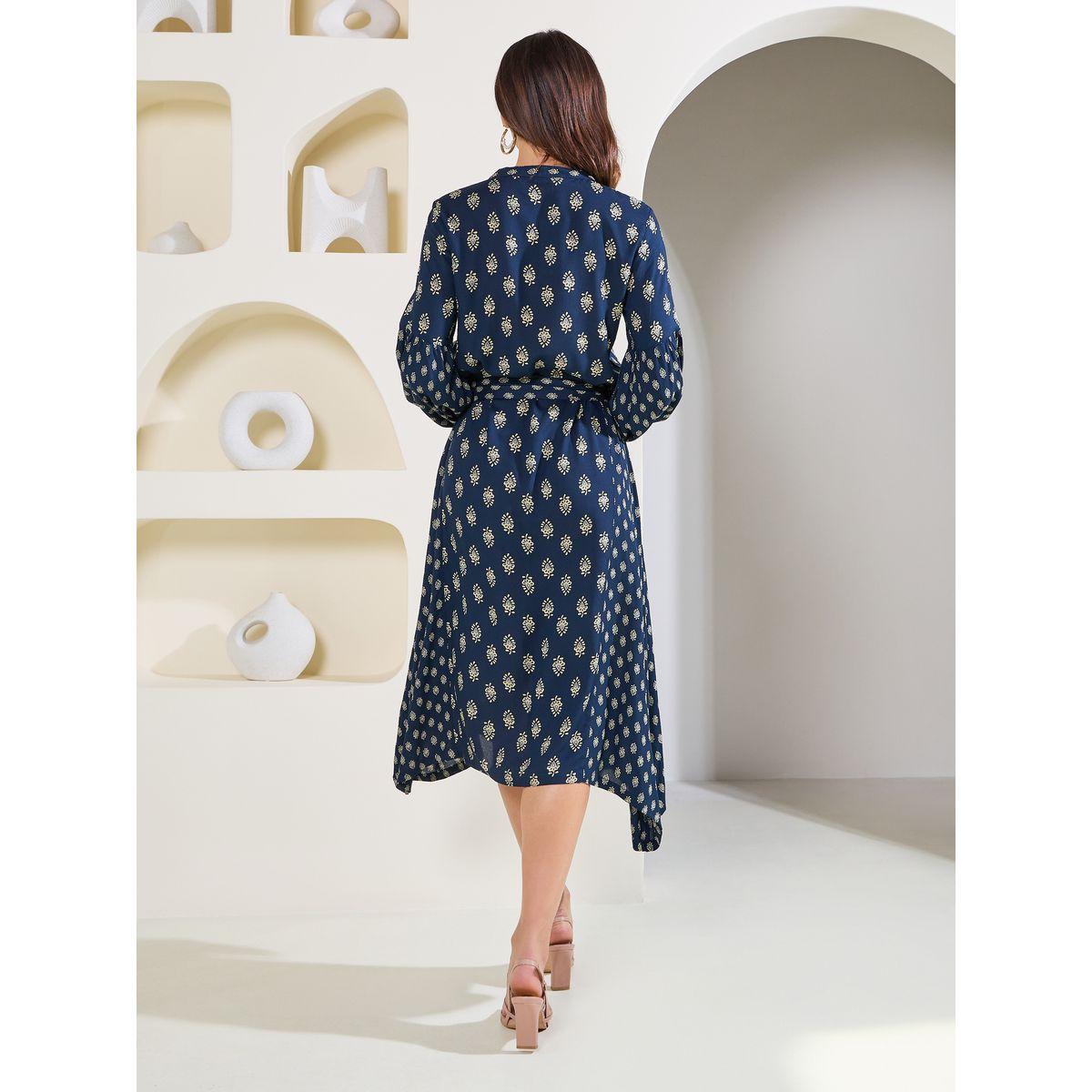 فستان ميدي برباط خصر-women-clothing-dresses-image-4