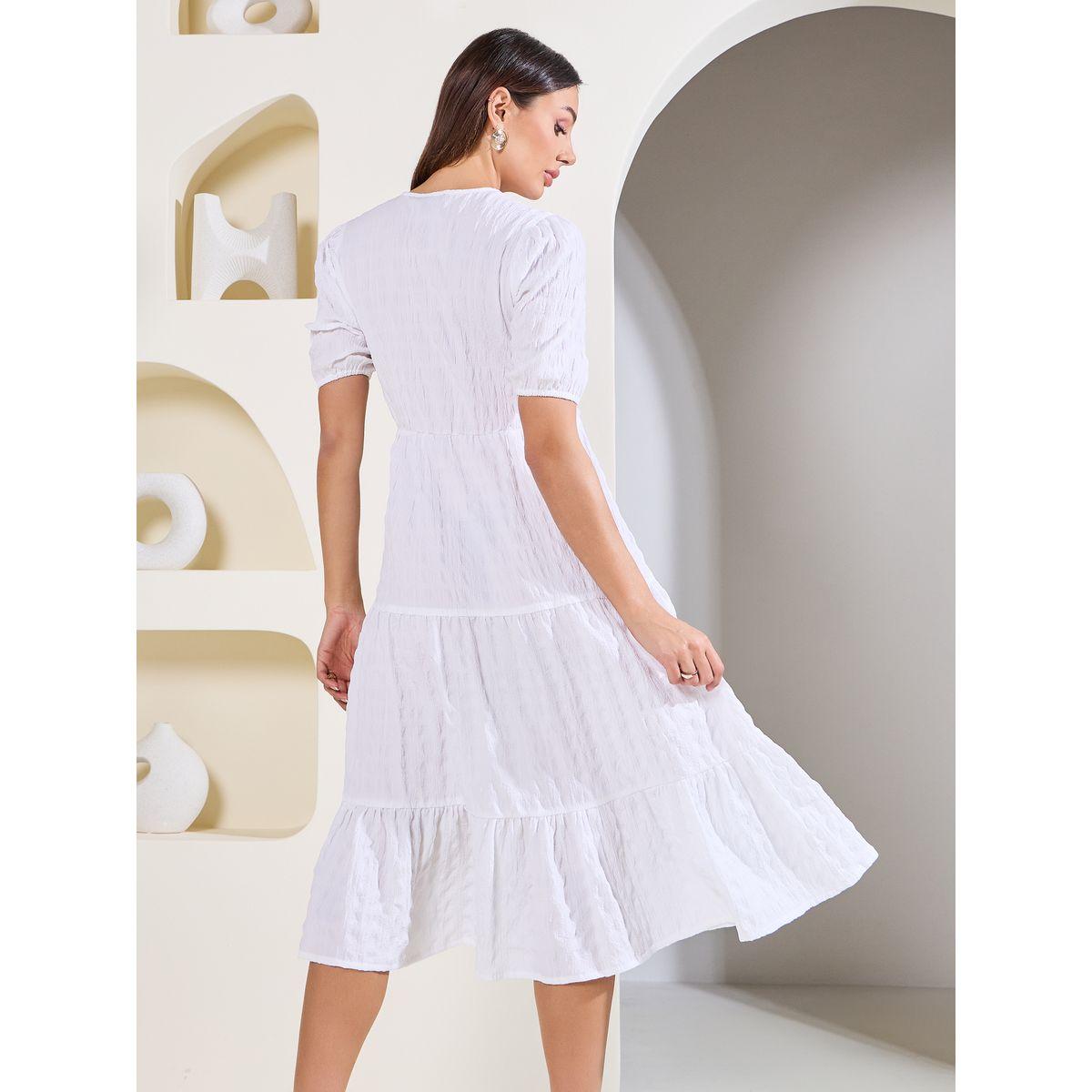 Styli Elevate Textured Tiered Wrap Midi Dress-women-clothing-dresses-image-4