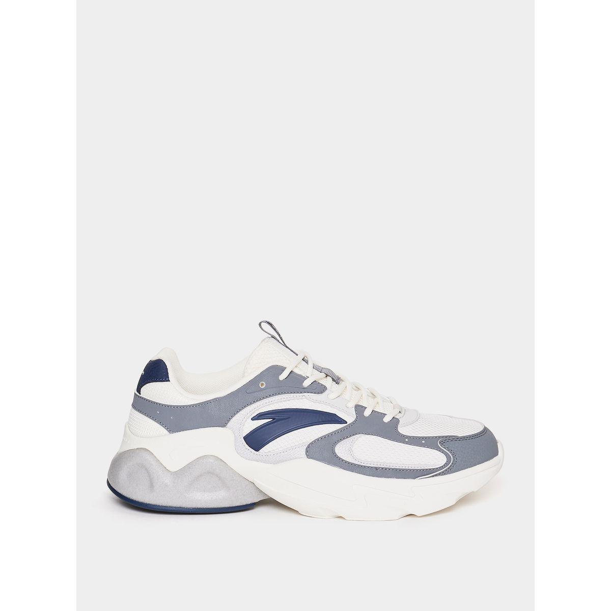 Colorblock Paneled Lace Up Sneakers-men-shoes-sneakers-image-1