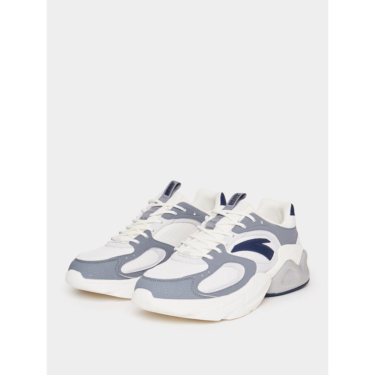 Colorblock Paneled Lace Up Sneakers-men-shoes-sneakers-image-2
