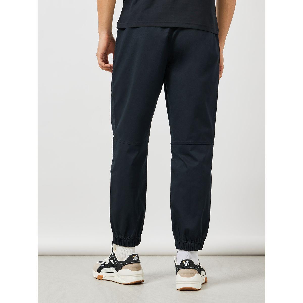 Casual Knit Cuffed Pants with Side Pocket-men-clothing-bottoms-joggers-image-4