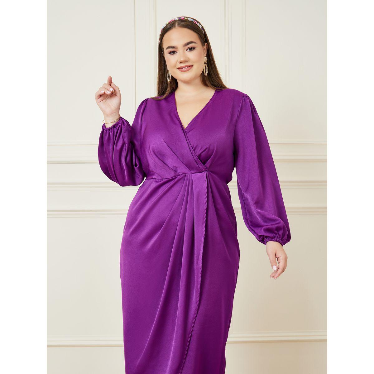 فستان ساتان طويل باكمام طويلة-women-clothing-dresses-image-3