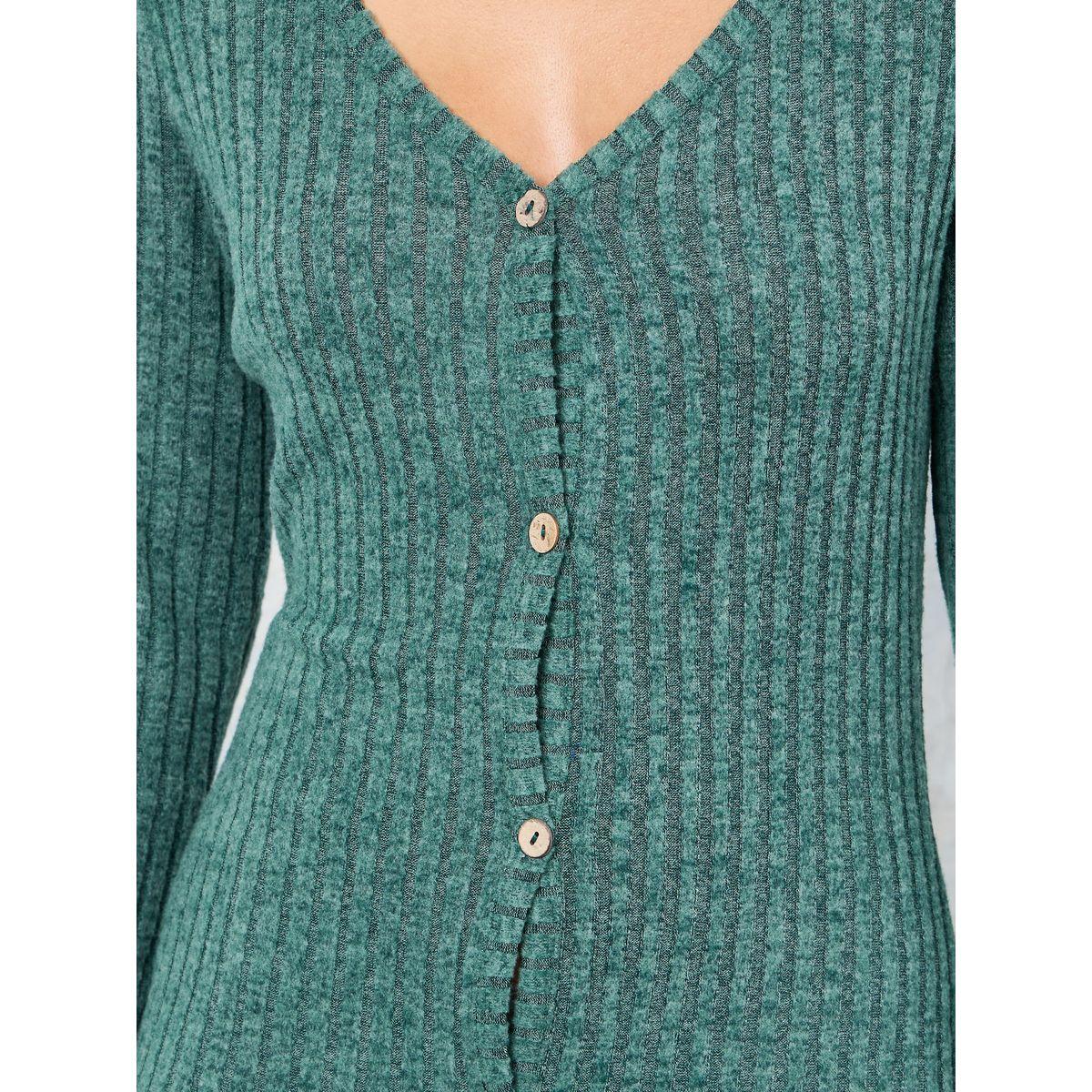 فستان طويل محبوك مع أزرار-women-clothing-dresses-image-3