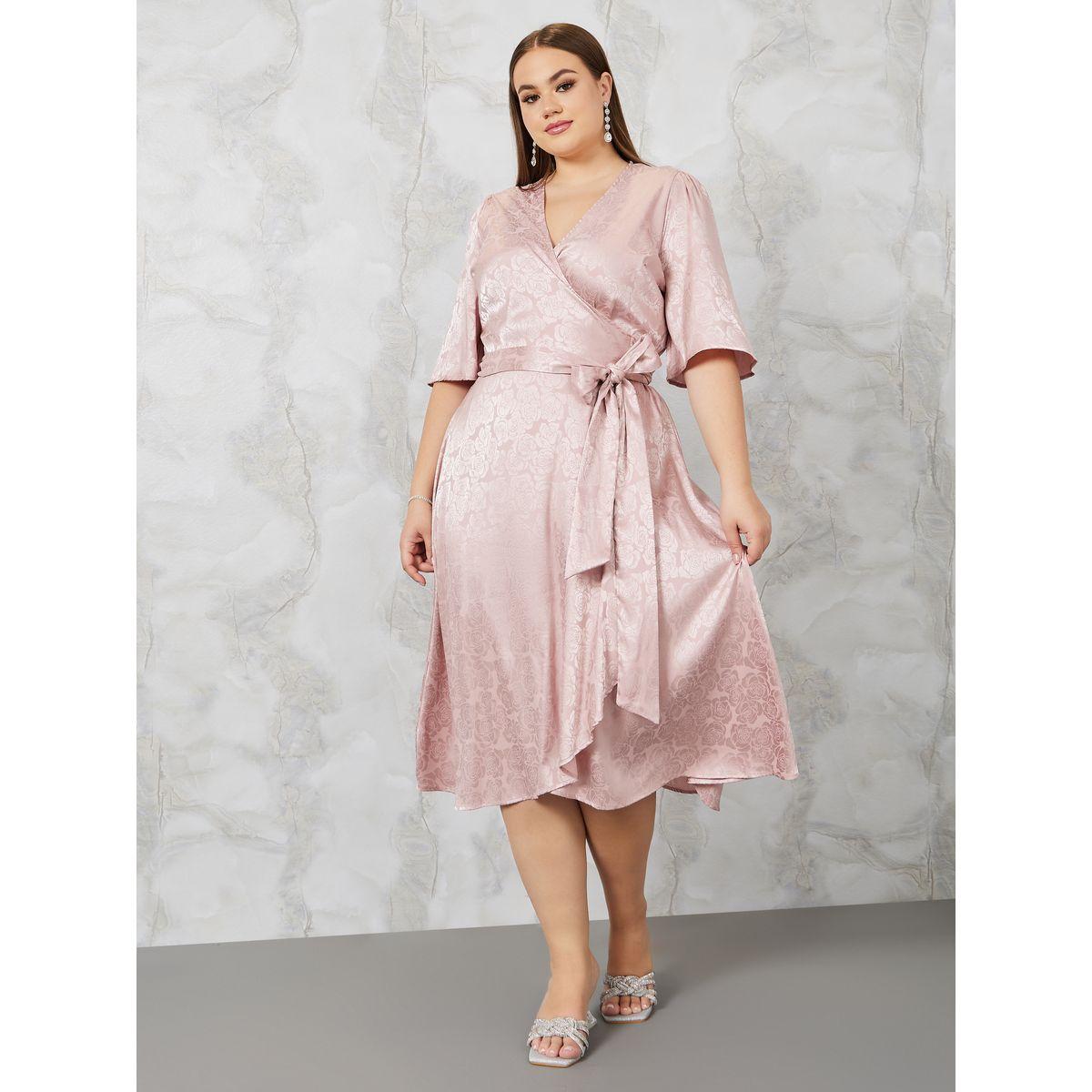 فستان ميدي بنمط لف-women-clothing-dresses-image-1