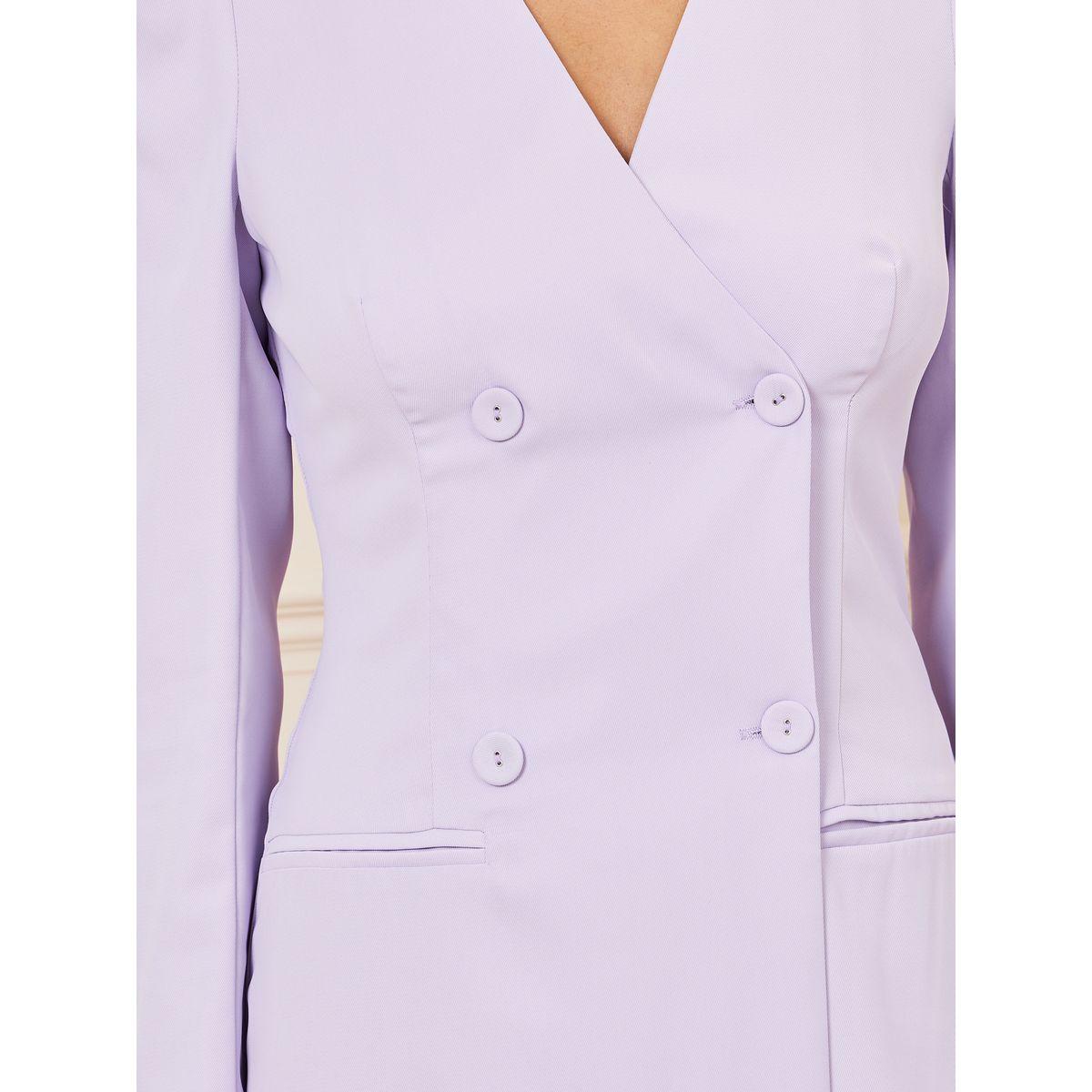 Styli Double Breasted Knee Length Blazer Dress-women-clothing-dresses-image-3