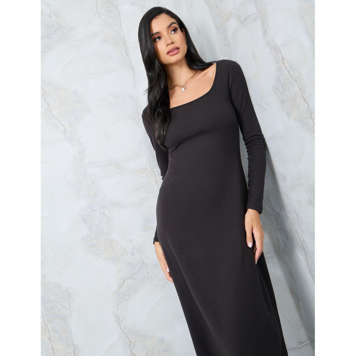 فستان طويل بياقة واسعة-women-clothing-dresses-image-2