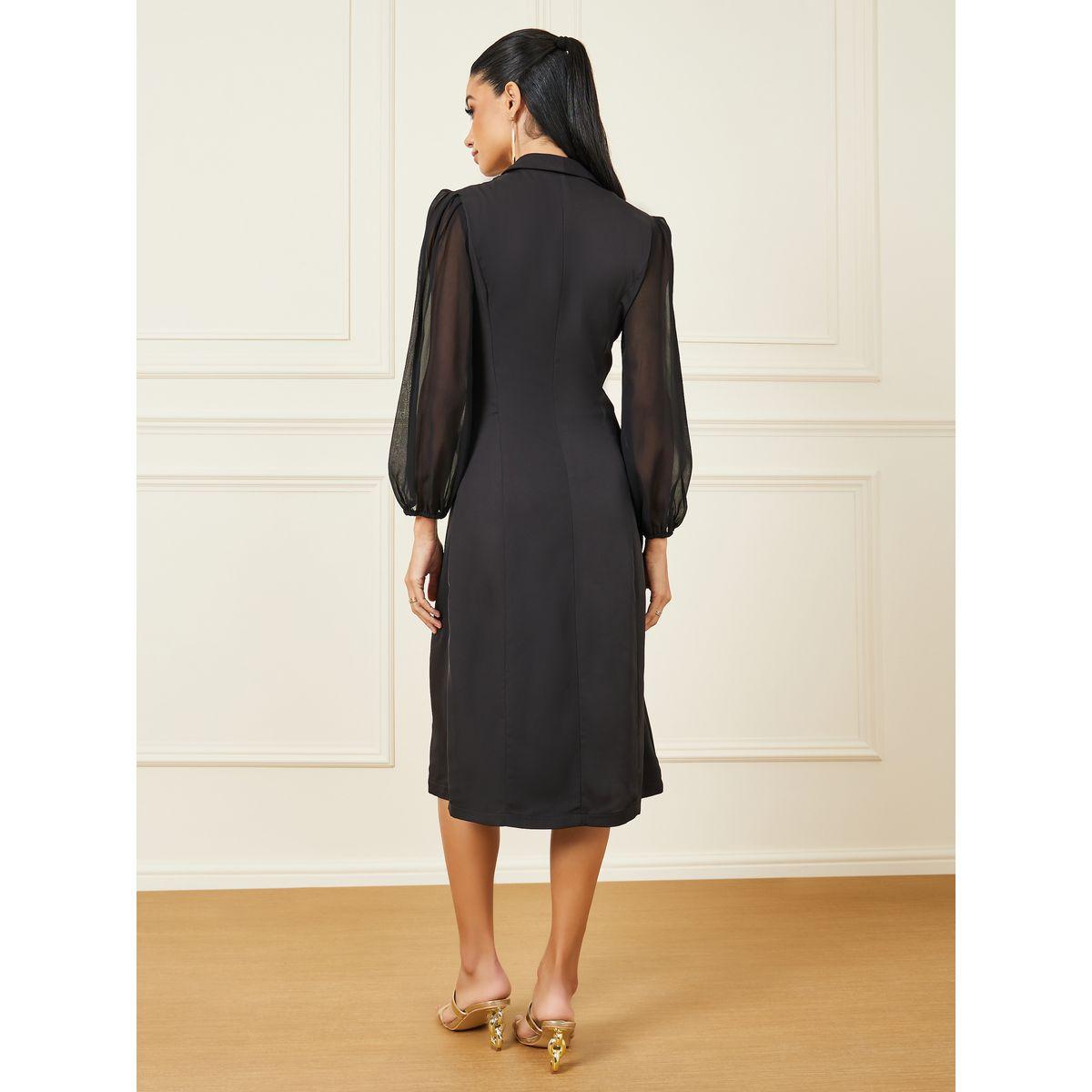 Styli Double Breasted Blazer Midi Dress-women-clothing-dresses-image-4