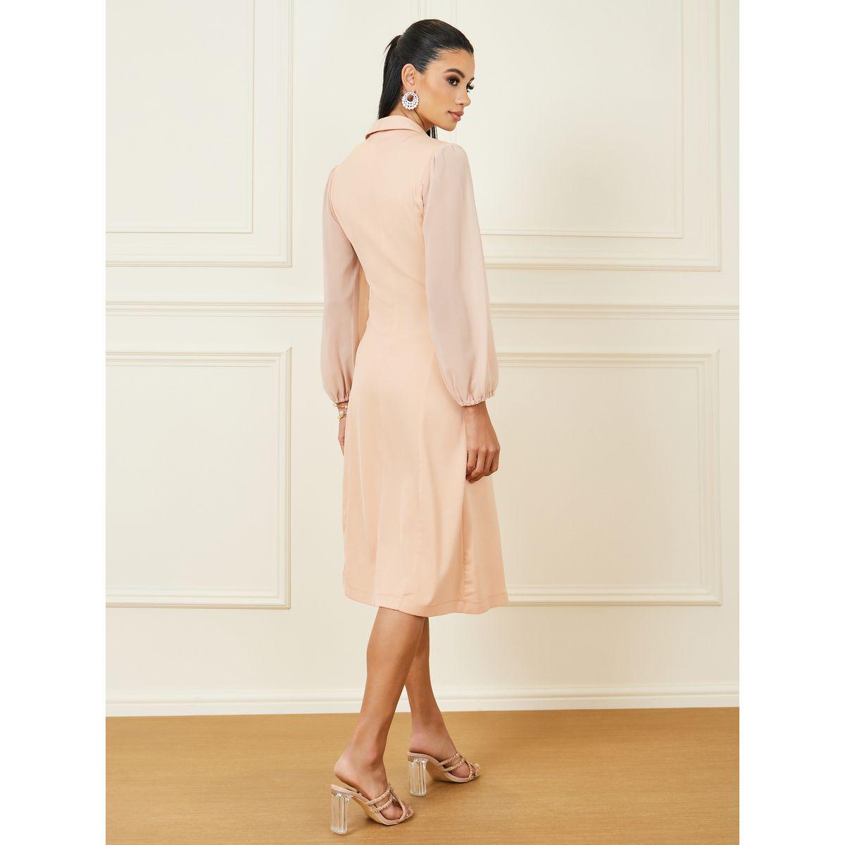 Styli Double Breasted Blazer Midi Dress-women-clothing-dresses-image-4