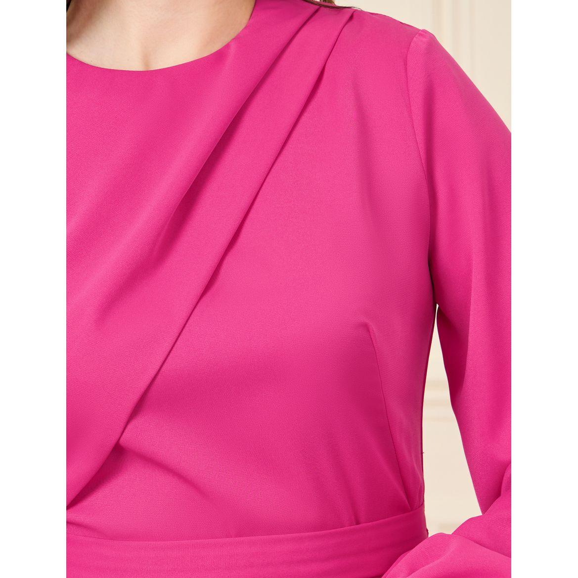 فستان ميدي بأكمام بالون-women-clothing-dresses-image-3