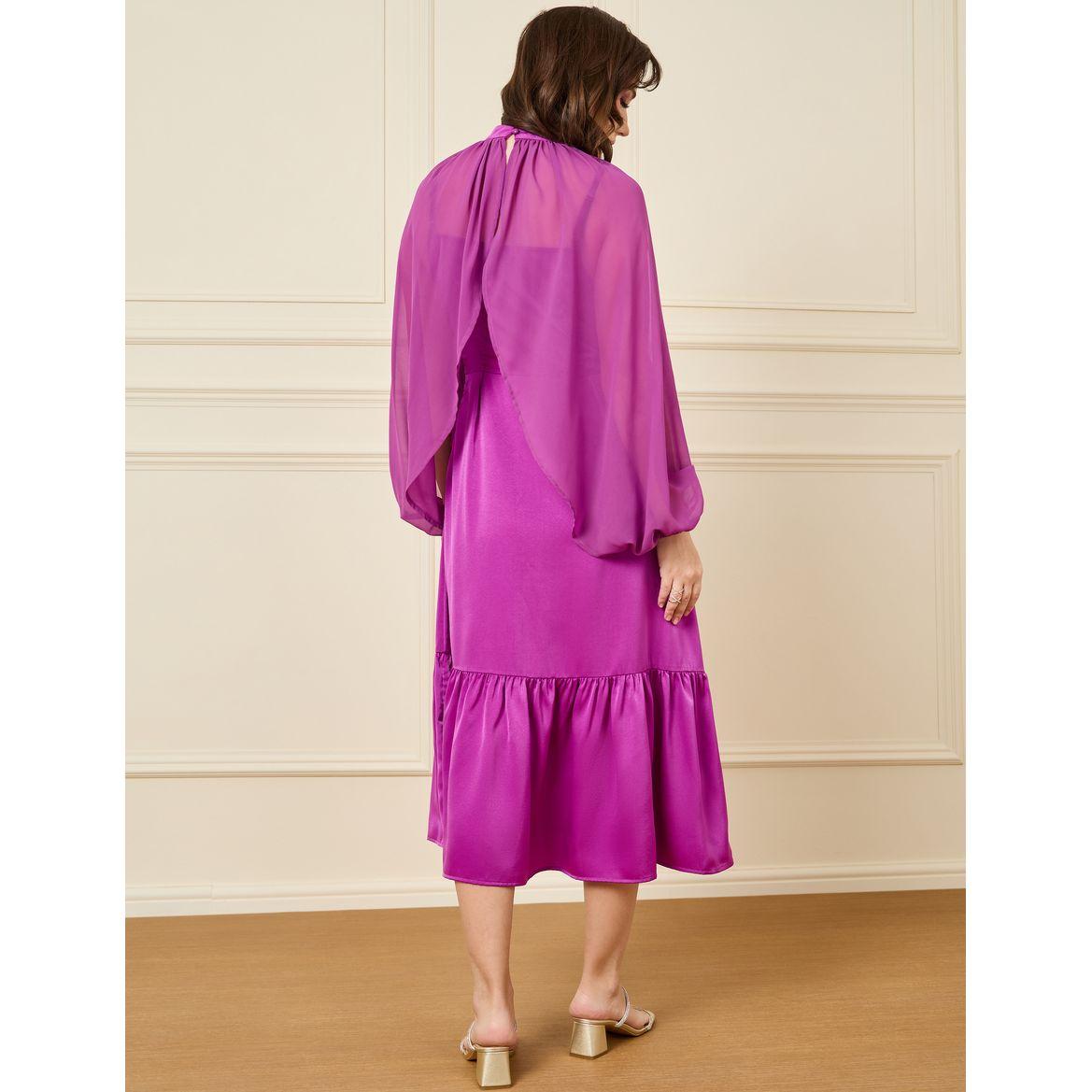 فستان ميدي بأكمام بالون-women-clothing-dresses-image-4