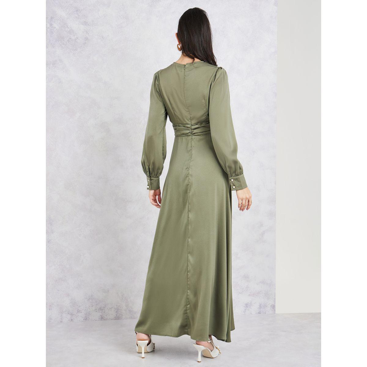 فستان طويل بياقة عالية واكمام طويلة-women-clothing-dresses-image-4