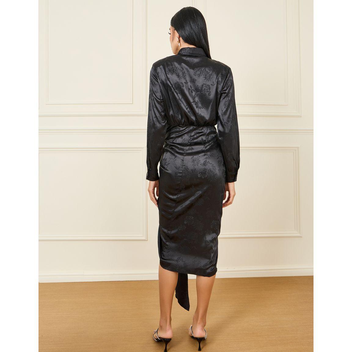 فستان ميدي ساتان برباط خصر-women-clothing-dresses-image-4