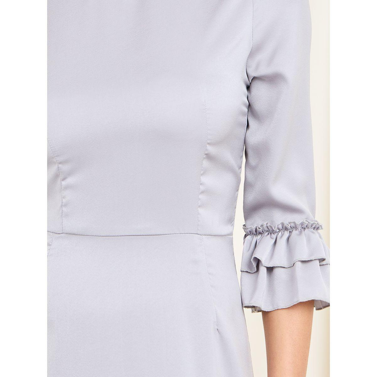Styli Satin Frill Detail A-line Midi Dress-women-clothing-dresses-image-3