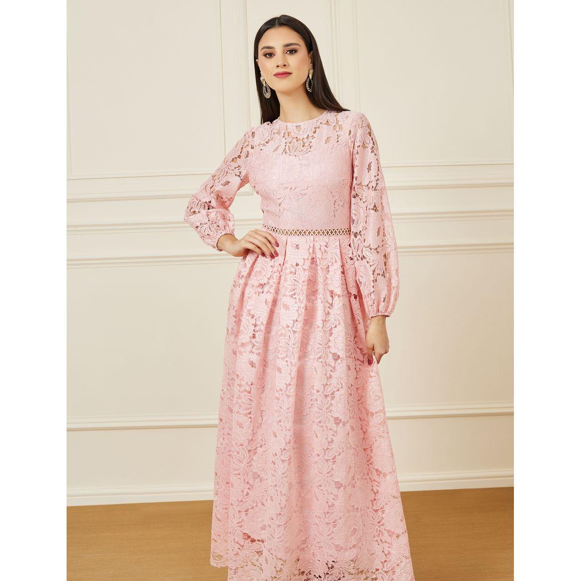 فستان طويل بتداخلات دانتيل-women-clothing-dresses-image-2