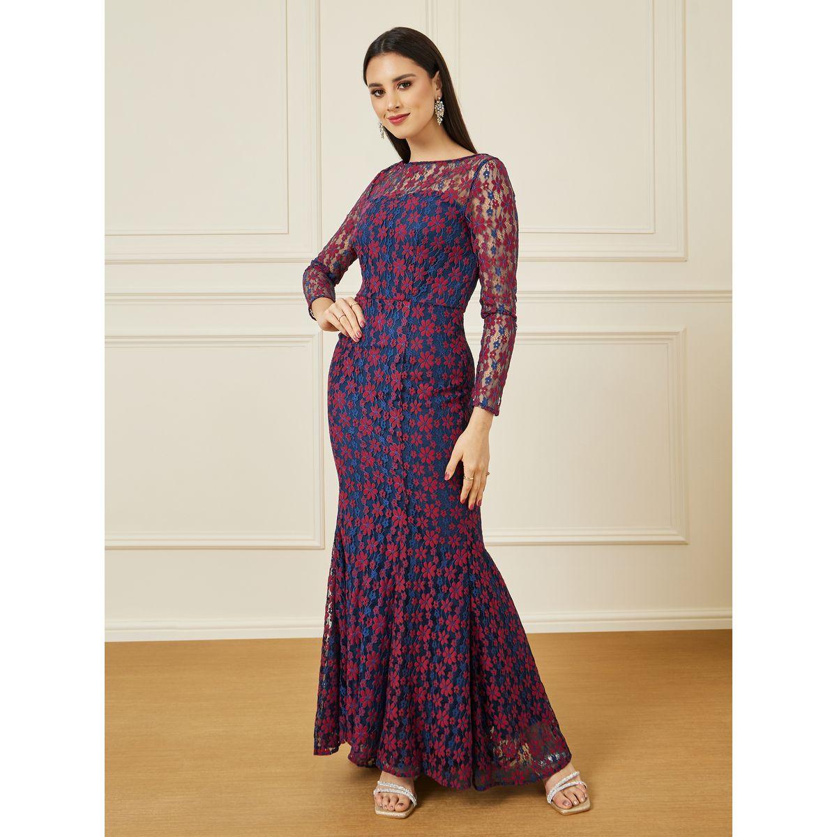 Styli Embroidered Floral Lace Insert Maxi Dress-women-clothing-dresses-image-1