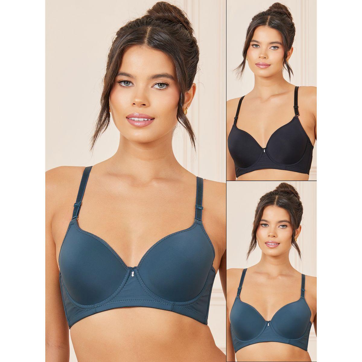 Styli Pack of 2 - Padded Wired Solid T-Shirt Bra-women-clothing-lingerie-bras-image-1