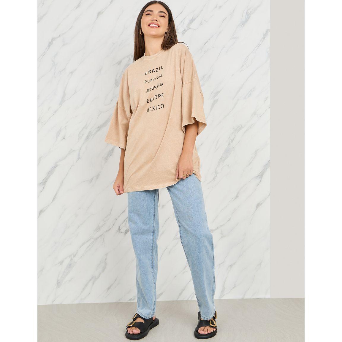 Styli Oversized Acid Wash Drop Shoulder Longline T-Shirt-women-clothing-tshirts-image-2