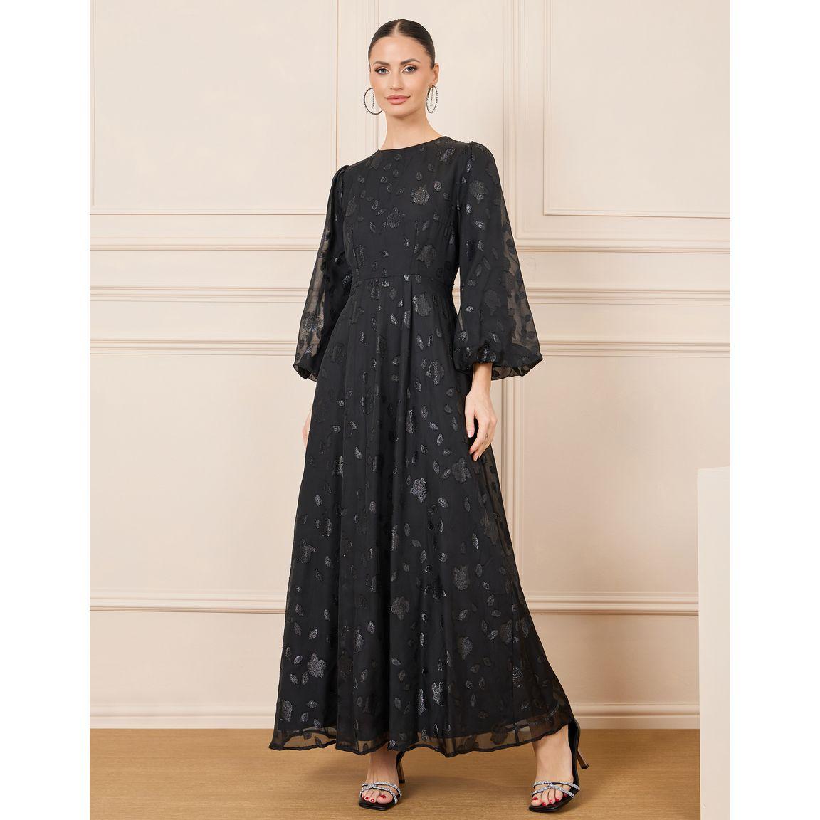 Styli Burnout Texture Shift Maxi Dress-women-clothing-dresses-image-1