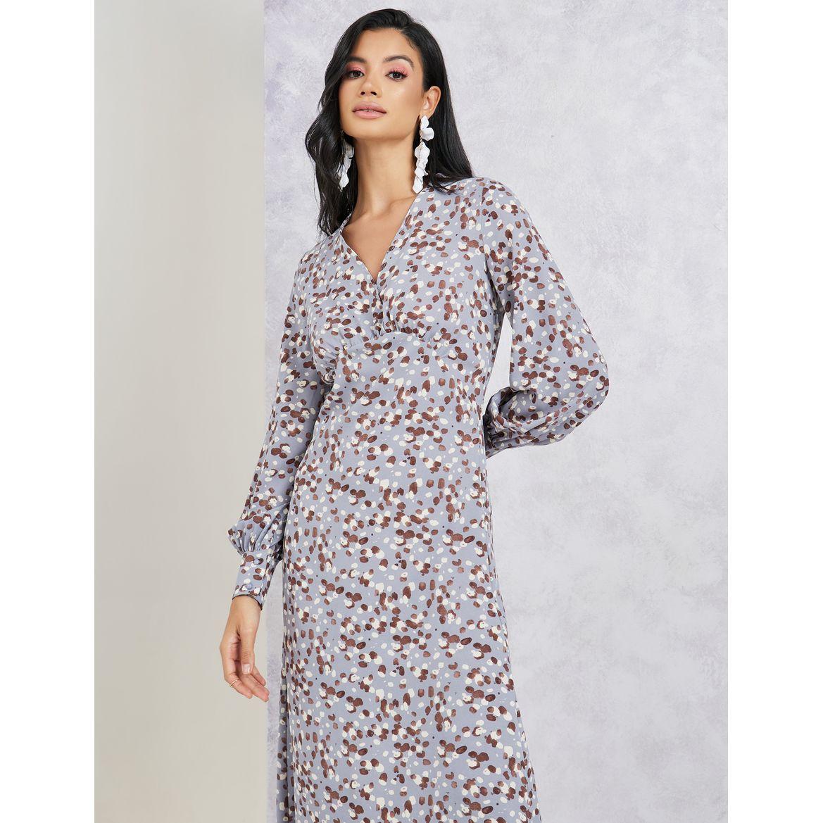 فستان ميدي مطبع بطبعة مجردة-women-clothing-dresses-image-2