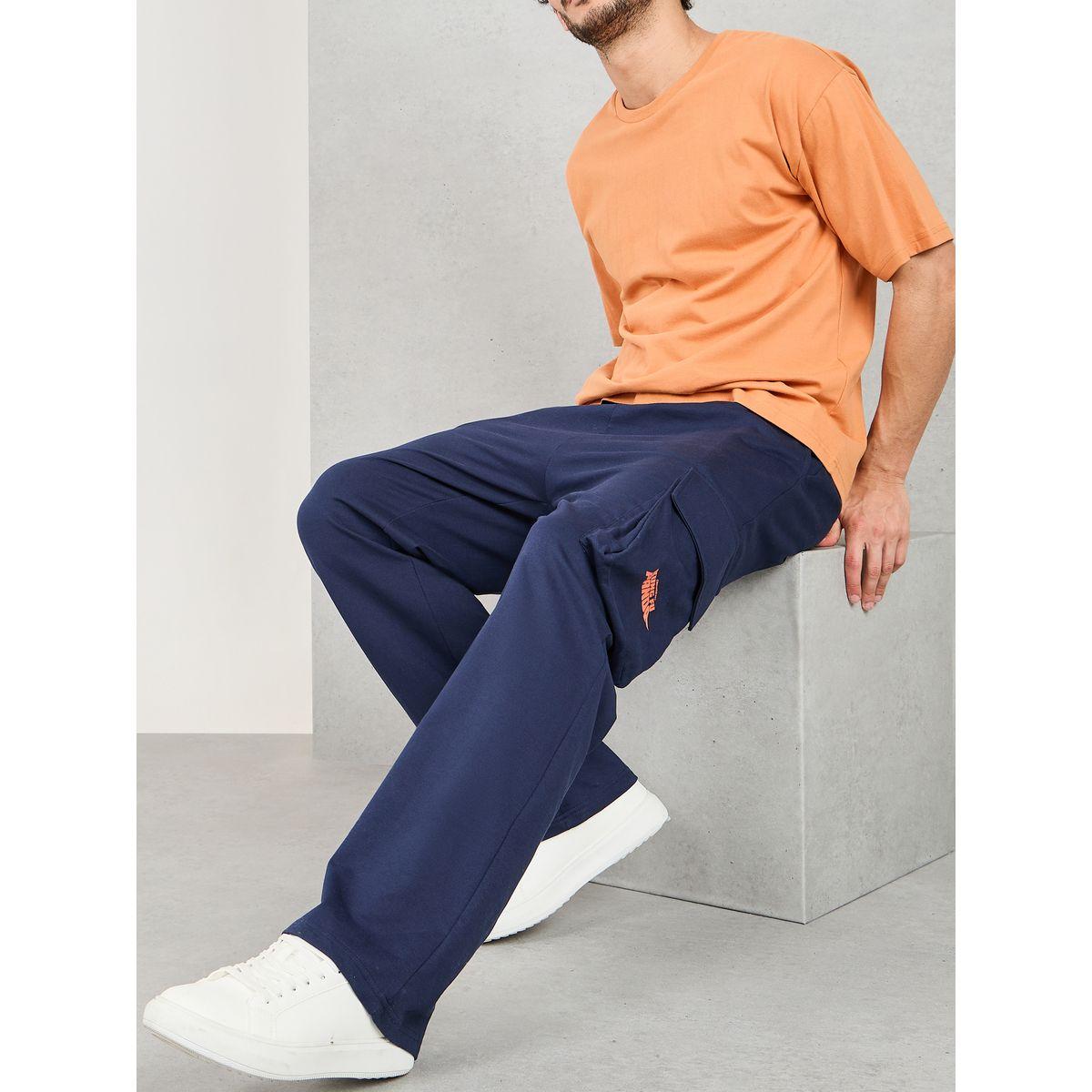 Styli Kung Fu Panda Print Oversized Cargo Joggers-men-clothing-bottoms-joggers-image-1