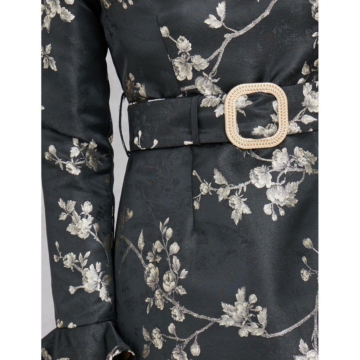 Styli Floral Print Belted Midi Dress-women-clothing-dresses-image-3