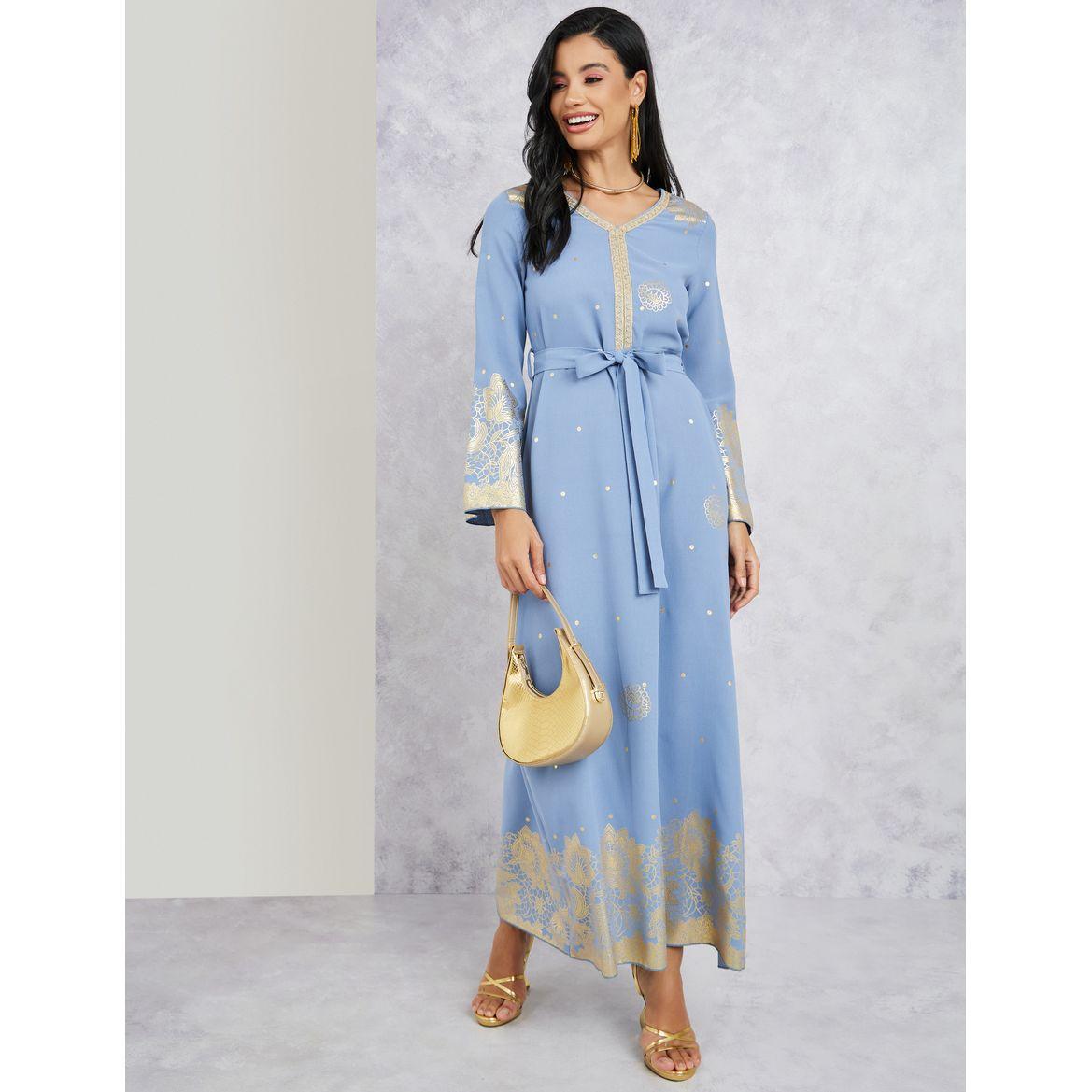 جلابية كاجوال برباط خصر-women-arabicclothing-jalabiyas-image-1