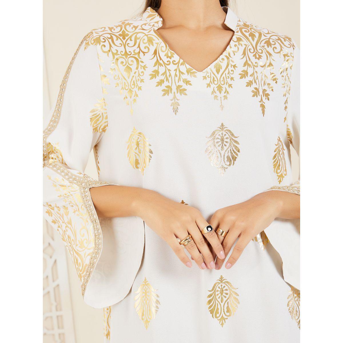 جلابية مطبعة بطبعة فويل-women-arabicclothing-jalabiyas-image-3
