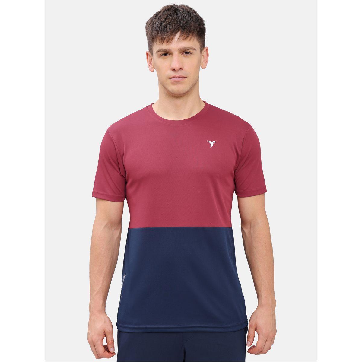Technosport X Styli 2-Way Stretch Colorblock Active Running T-Shirt-men-clothing-sportswearandactivewear-tshirtsandpolos-image-1