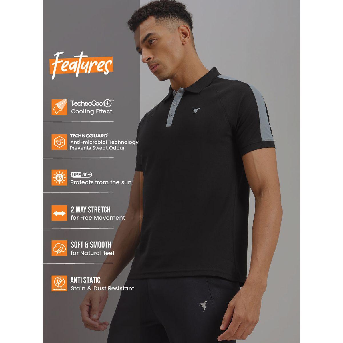 تيشيرت بولو بنمط كتل الالوان تكنوسبورت × ستايلي-men-clothing-sportswearandactivewear-tshirtsandpolos-image-2