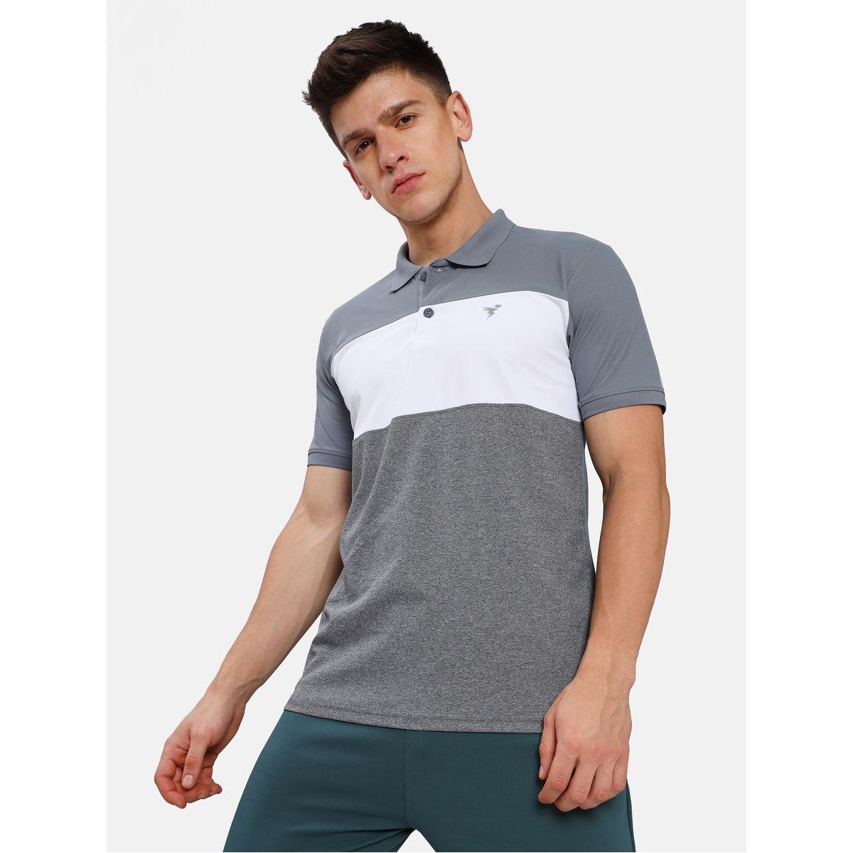 Technosport X Styli 2-Way Stretch Contrast Panel Slim Fit Active Polo-men-clothing-sportswearandactivewear-tshirtsandpolos-image-1