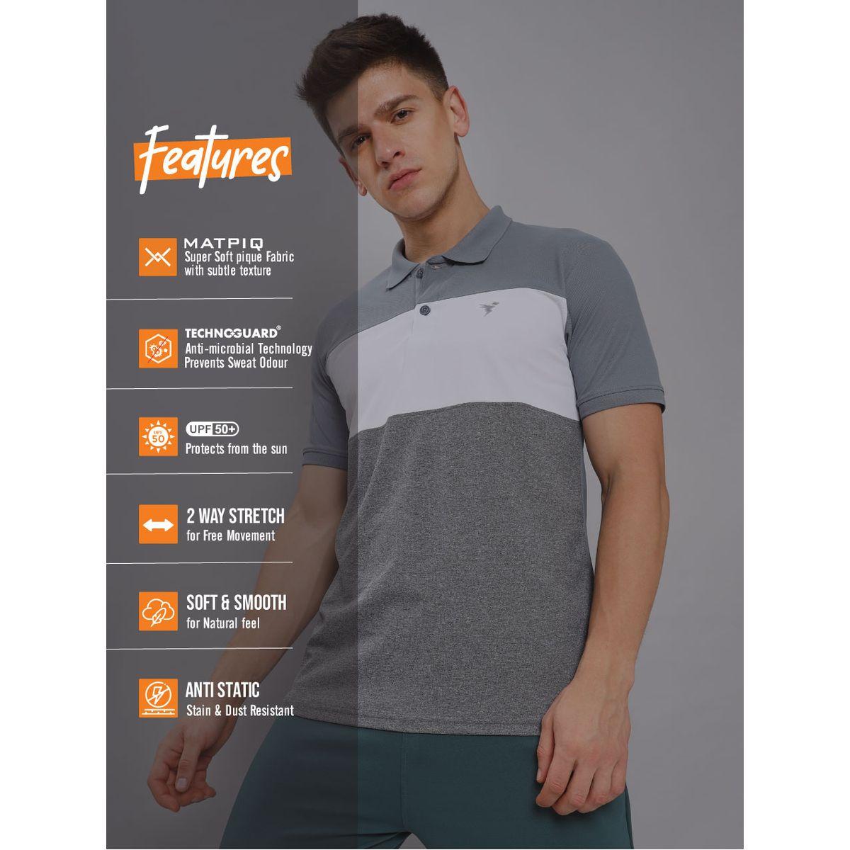 Technosport X Styli 2-Way Stretch Contrast Panel Slim Fit Active Polo-men-clothing-sportswearandactivewear-tshirtsandpolos-image-2