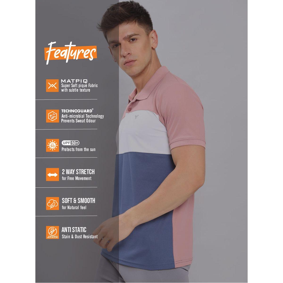 تيشيرت بولو رياضي بقصة سليم فت تكنوسبورت × ستايلي-men-clothing-sportswearandactivewear-tshirtsandpolos-image-2