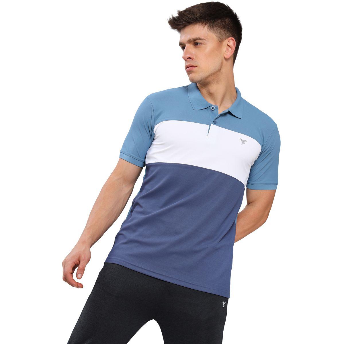 Technosport X Styli 2-Way Stretch Contrast Panel Slim Fit Active Polo-men-clothing-sportswearandactivewear-tshirtsandpolos-image-1