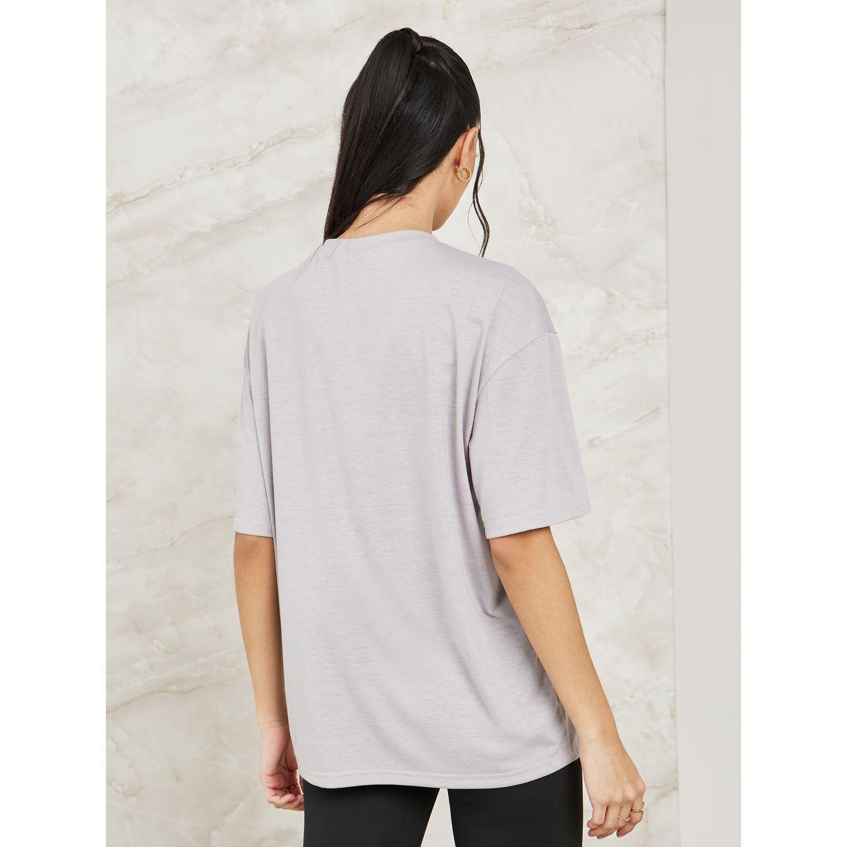 Styli Oversized Colorblock Slogan Print T-Shirt-women-clothing-tshirts-image-4