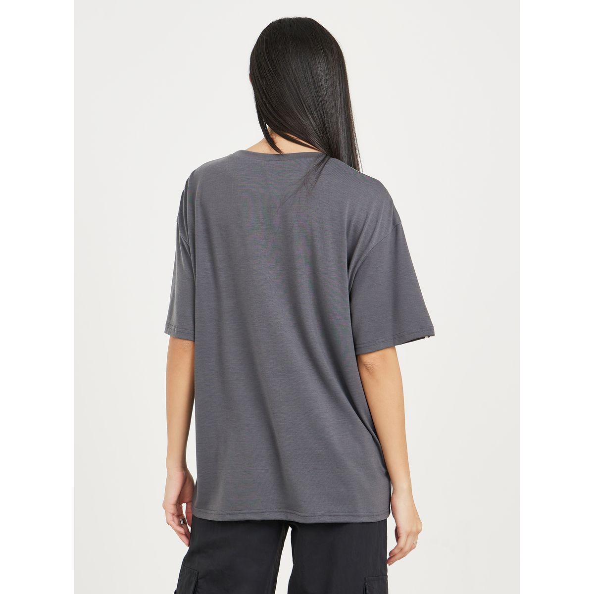 تيشيرت واسع مزين بأشرطة على الكتف-women-clothing-tshirts-image-4