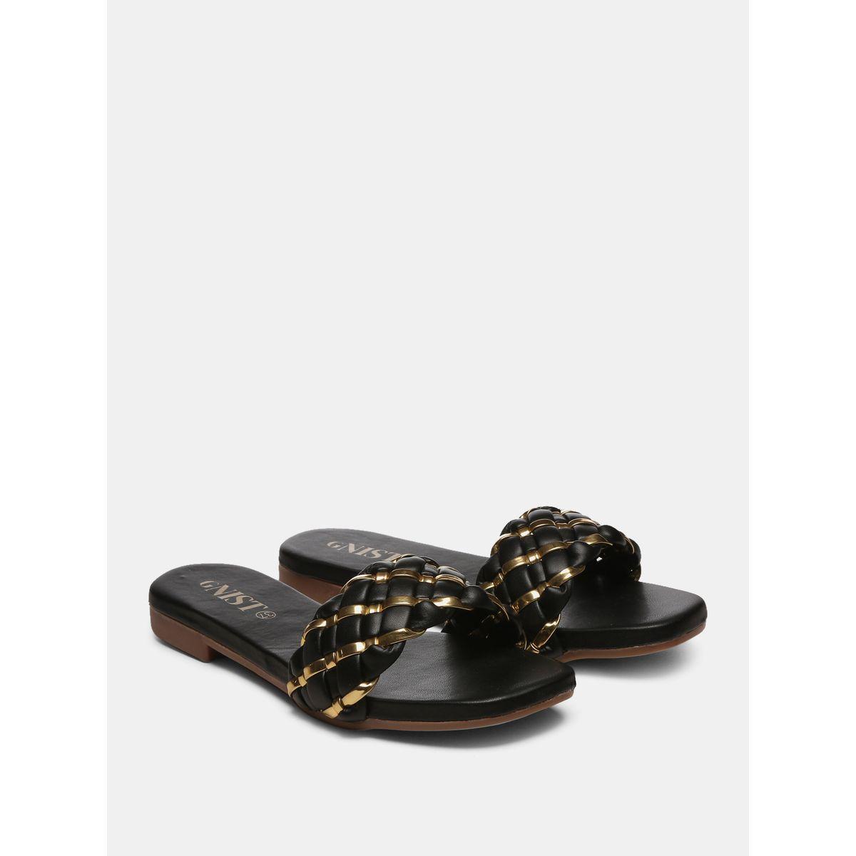 صندل فلات بتفاصيل براقة جنِست × ستايلي-women-shoes-loafersandmoccasins-image-4