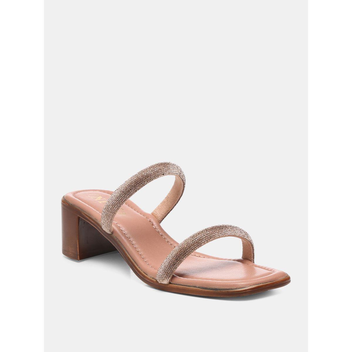 GNIST X Styli  Rhinestone Embellished Block Heel Sandals-women-shoes-heels-image-2