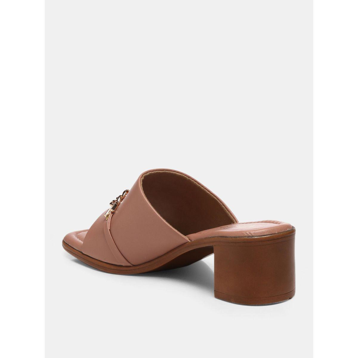 GNIST X Styli  Chain Embellished Block Heel Sandals-women-shoes-heels-image-6
