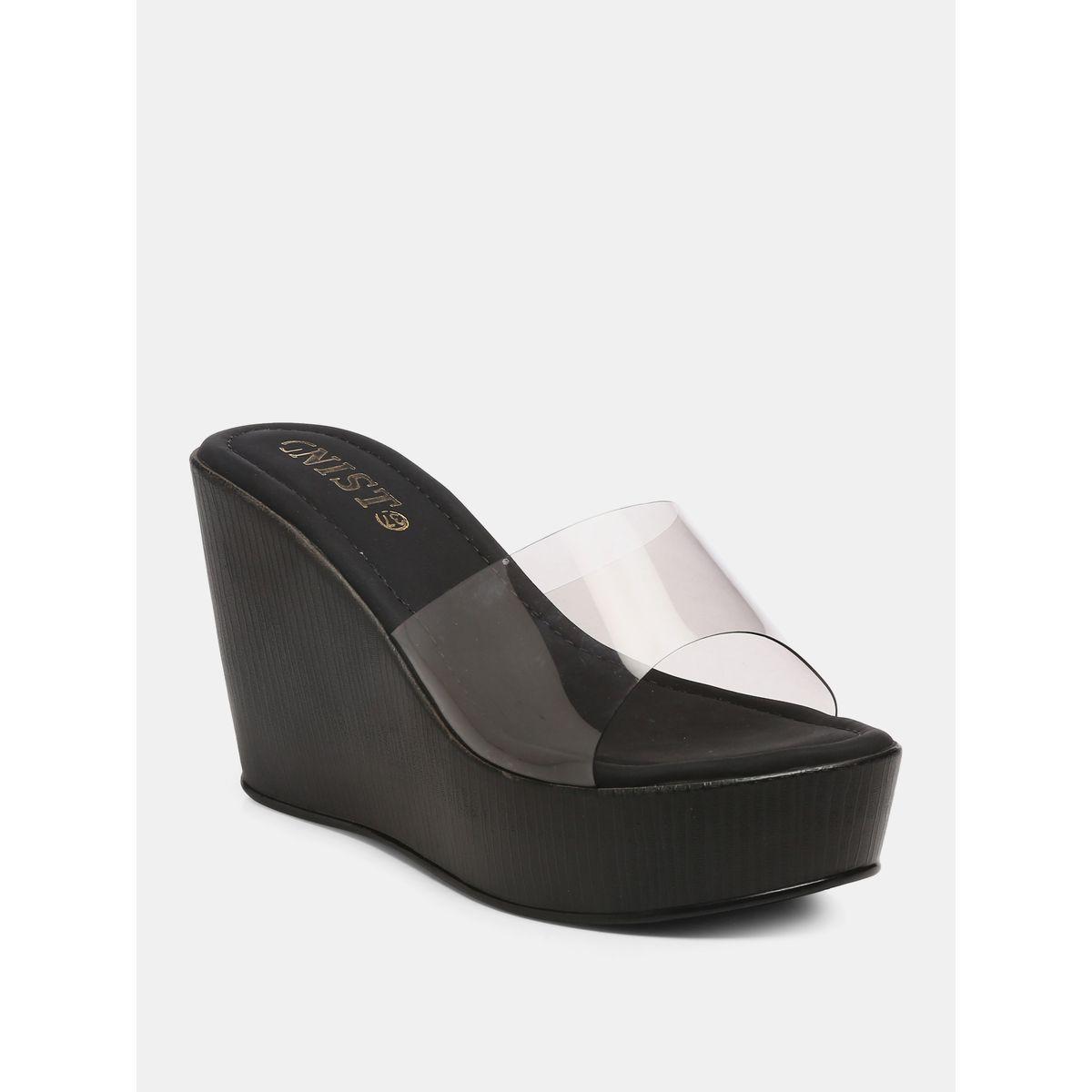 صندل بكعب ويدج وسير شفاف جنِست × ستايلي-women-shoes-heels-image-2