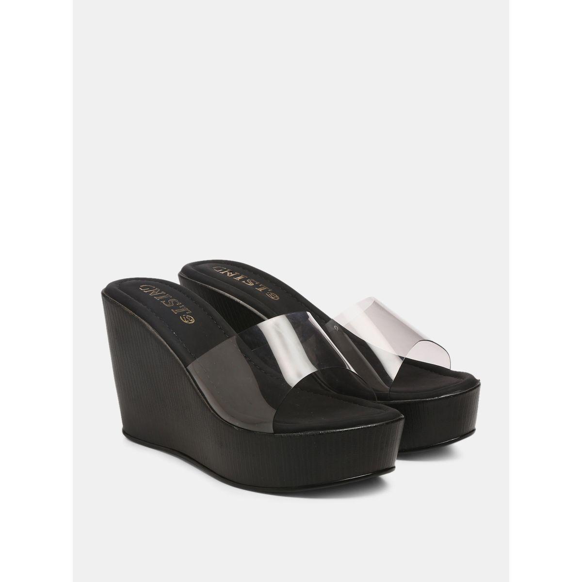 صندل بكعب ويدج وسير شفاف جنِست × ستايلي-women-shoes-heels-image-4