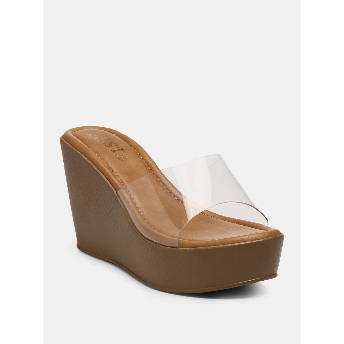 GNIST X Styli  Transparent Strap Wedge Heel Sandals-women-shoes-heels-image-2