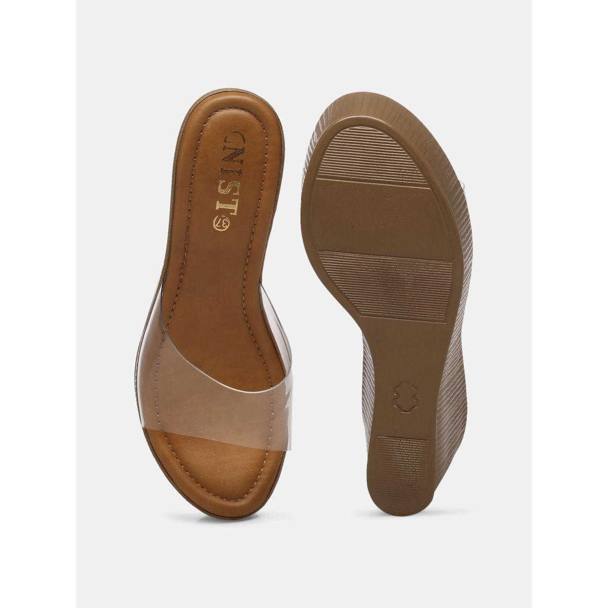 GNIST X Styli  Transparent Strap Wedge Heel Sandals-women-shoes-heels-image-7