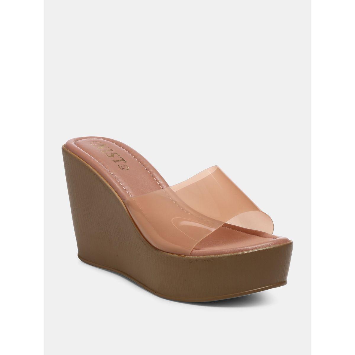 GNIST X Styli  Transparent Strap Wedge Heel Sandals-women-shoes-heels-image-2