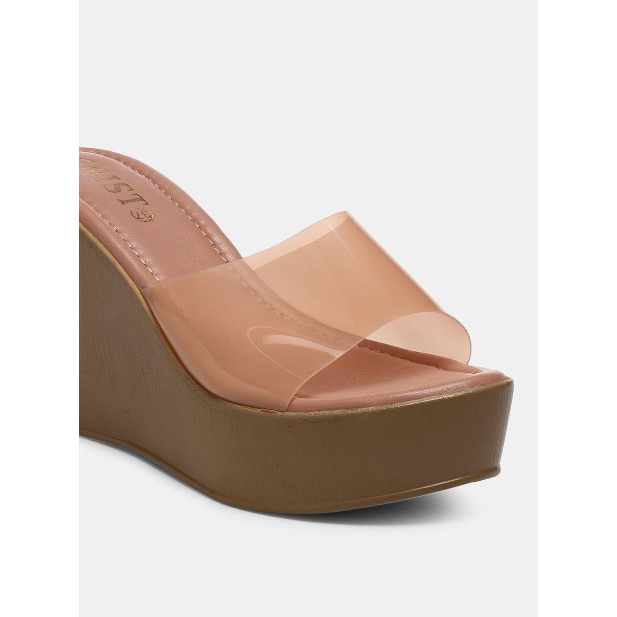 صندل بكعب ويدج وسير شفاف جنِست × ستايلي-women-shoes-heels-image-3