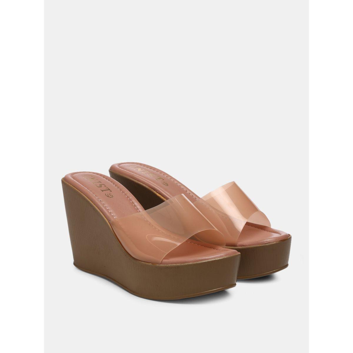 صندل بكعب ويدج وسير شفاف جنِست × ستايلي-women-shoes-heels-image-4