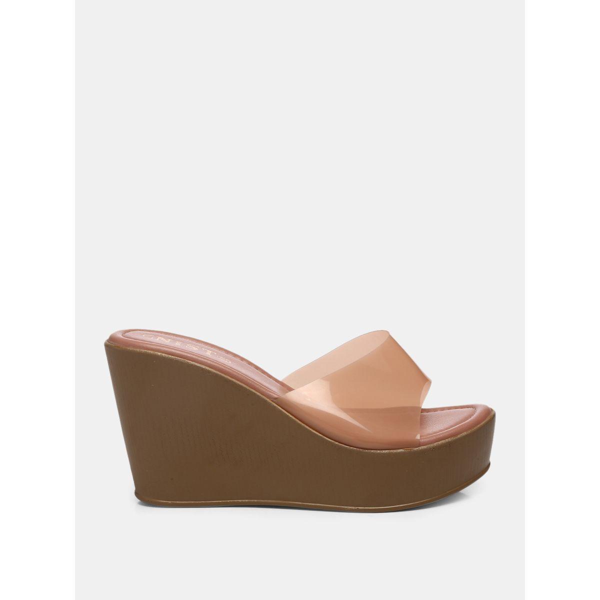 صندل بكعب ويدج وسير شفاف جنِست × ستايلي-women-shoes-heels-image-5