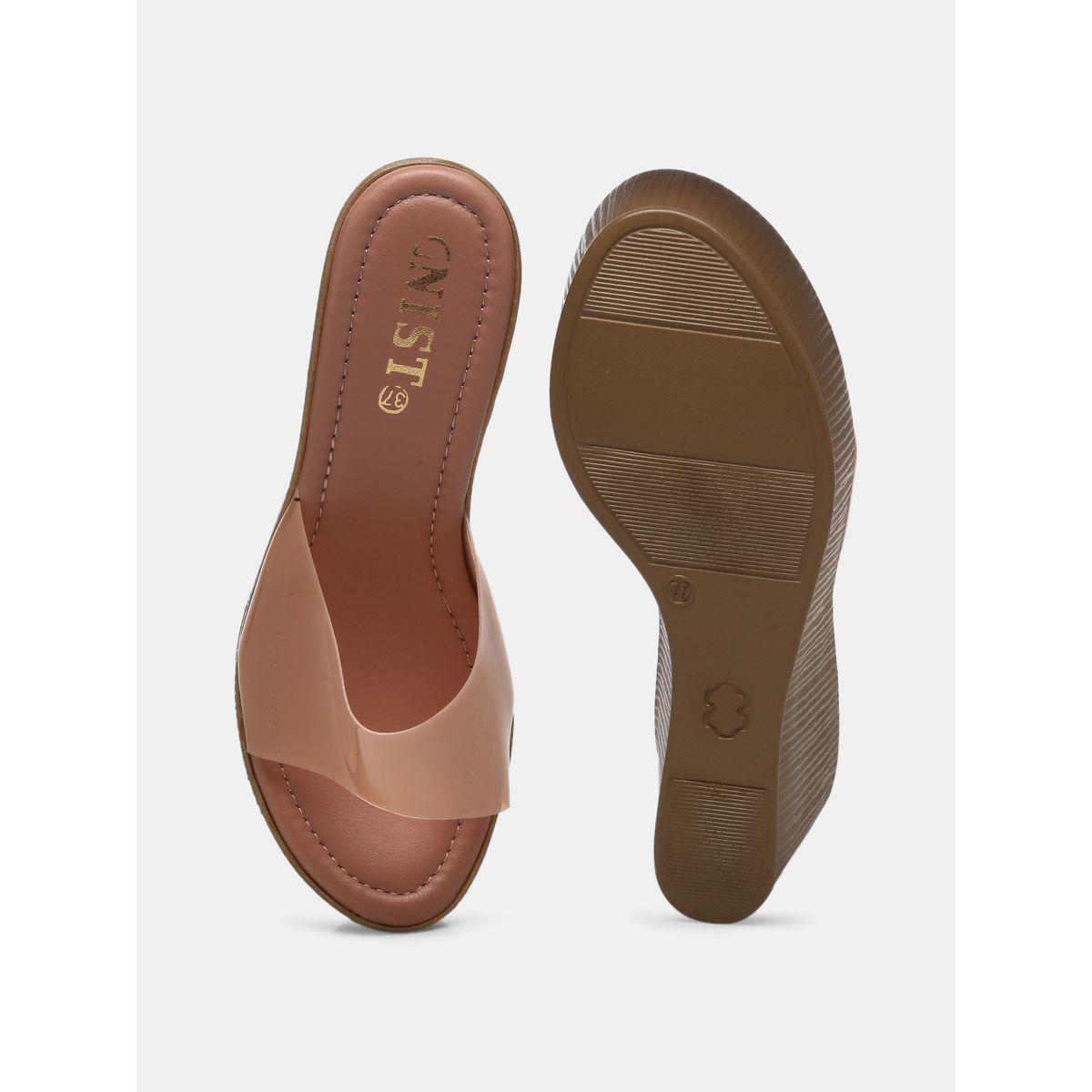 GNIST X Styli  Transparent Strap Wedge Heel Sandals-women-shoes-heels-image-7